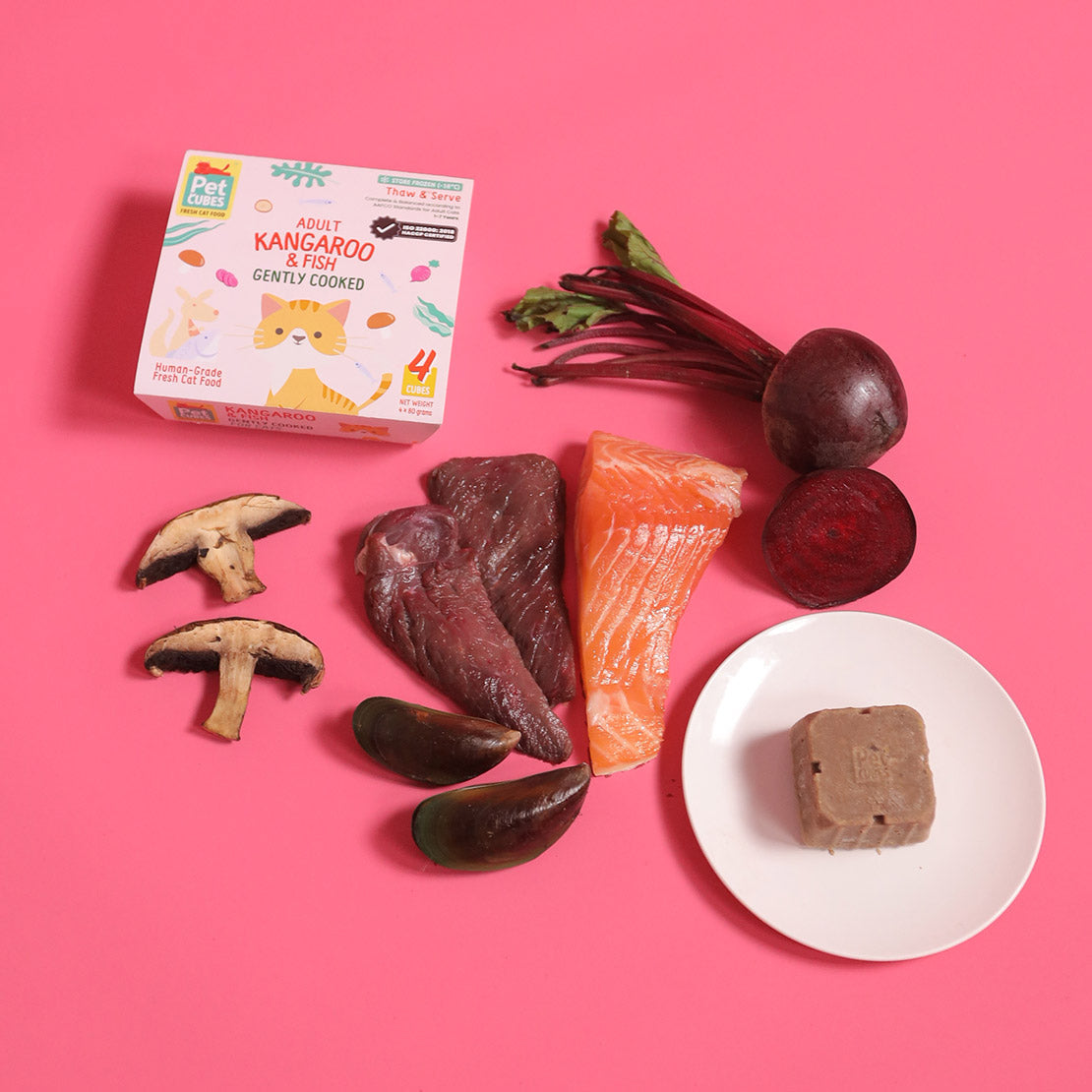 Kangaroo & Fish - Gently Cooked For Adult Cat