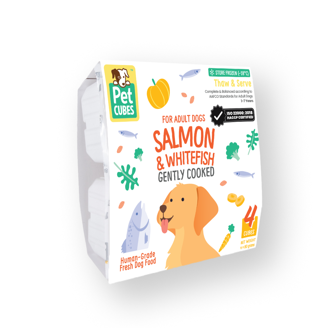 三文魚&白魚成犬糧 - 狗狗輕煮鮮食系列