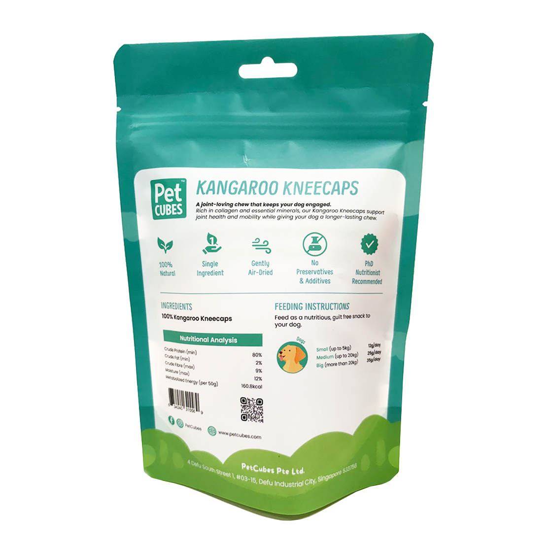 Kangaroo Kneecaps - Treat For Dog