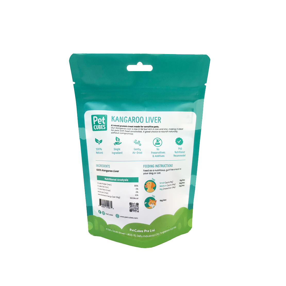 Kangaroo Liver - Treat For Dog & Cat